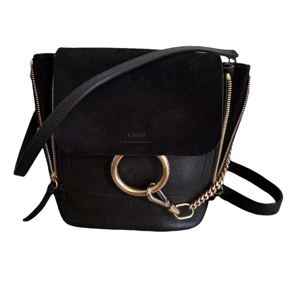 Chloe Handbags - Chloe Suede Calfskin Faye Backpack